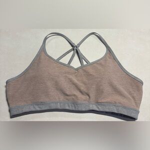 Lole Brown and Gray Sports Bra